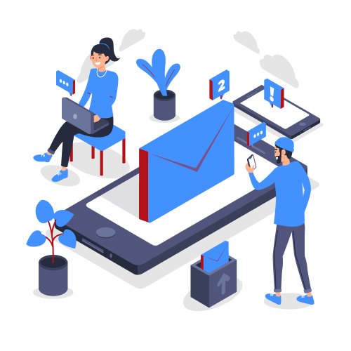 Email, SMS & WhatsApp